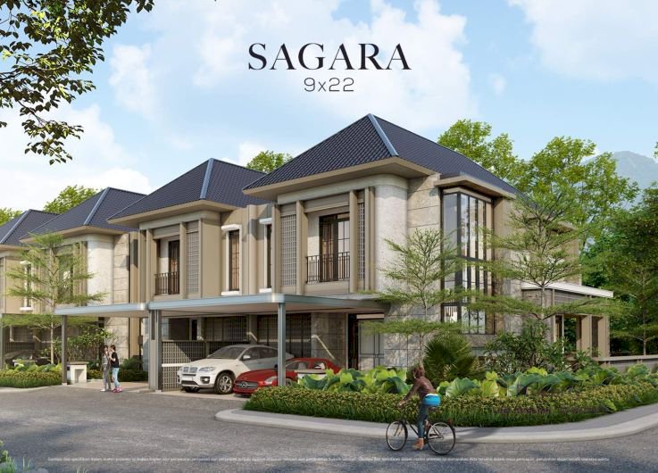 Rumah mewah dengan view danau di Cluster Brahmapuri Podomoro Park