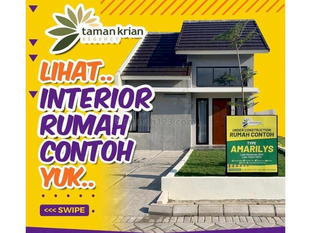 DIJUAL RUMAH Daerah TAMAN KRIAN REGENCY HARGA 369 Jutaan