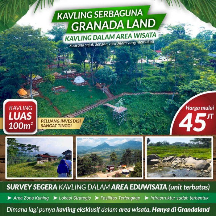 TANAH KAVLING SERBA GUNA GRANADA LAND BERADA DI JALUR PUNCAK BOGOR 2