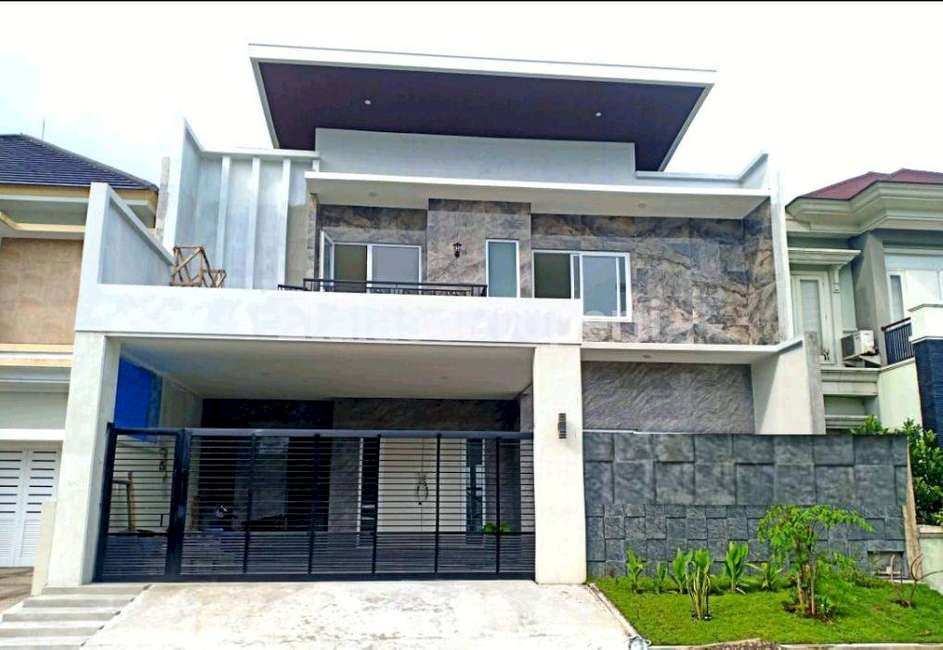 Rumah 100% Baru + Kolam Renang di Perumahan Wisata Bukit Mas 2 Surabaya Barat