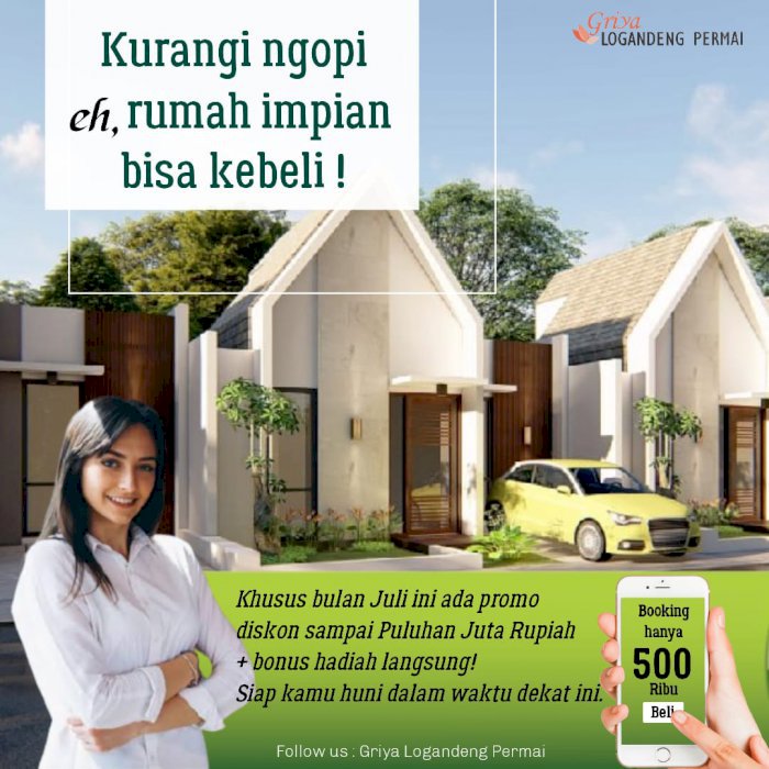 Miliki rumah idaman dekat kawasan wisata Gunungkidul Yogyakarta