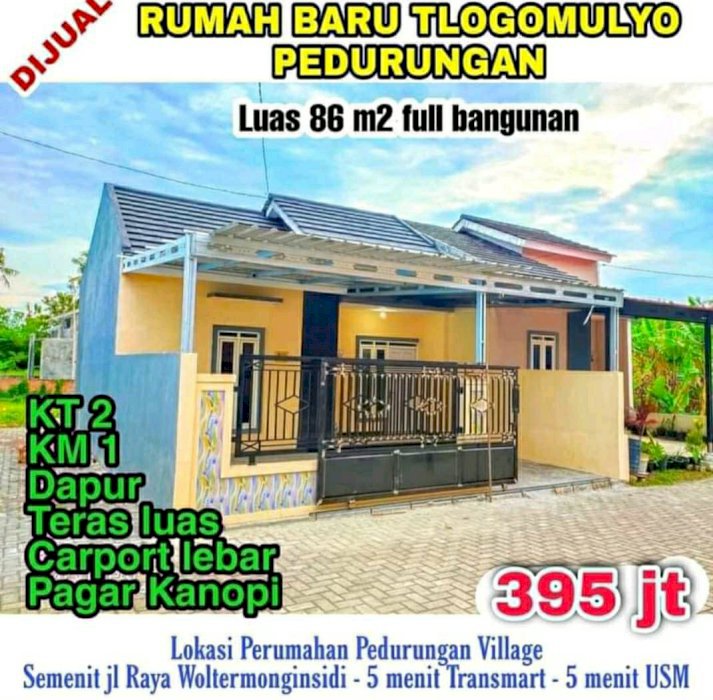 Rumah Siap Huni Lingkungan Perumahan Akses Mudah Di Pedurungan