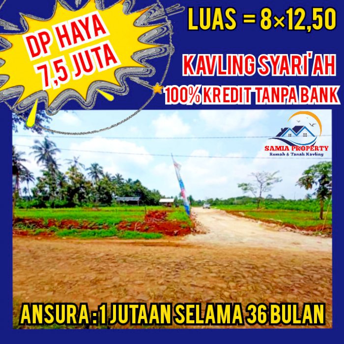 DIJUAL TANAH KAVLING KREDIT SYARI'AH