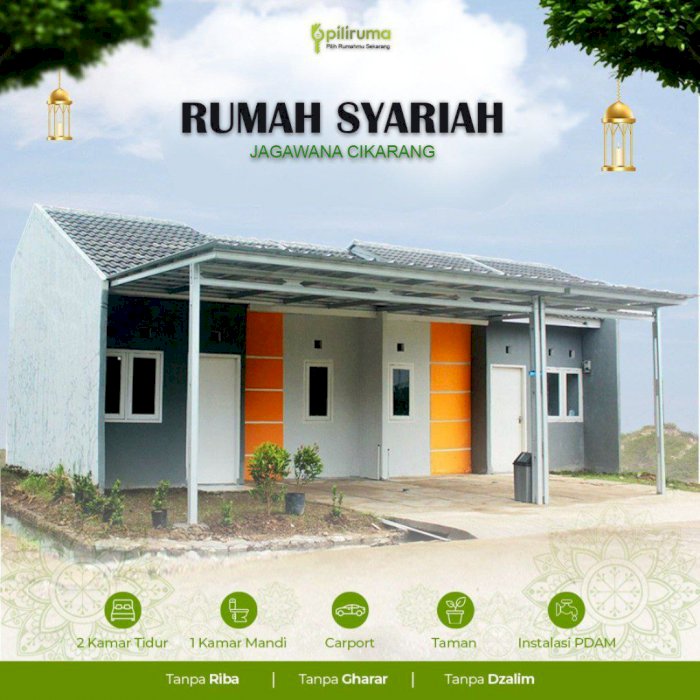 BKS05 - Rumah Syariah Tanpa Riba 1 lantai  di Sukatani (Ready Stock)