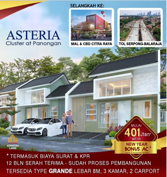 Cluster Asteria Residence  @ panongan Curug,Tangerang