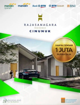 Rumah Rajasanagara Cinunuk Cuma Dengan 1 Juta