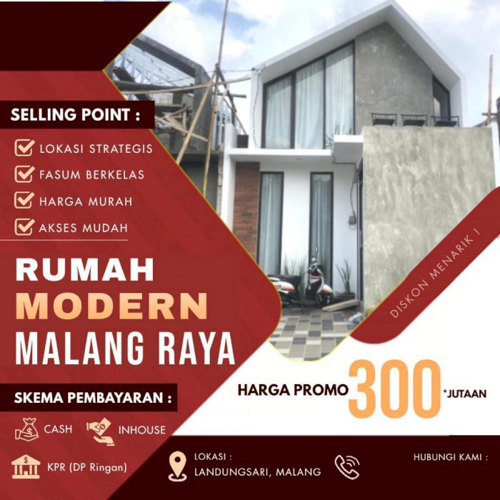 Rumah murah Landungsari 300 jutaan