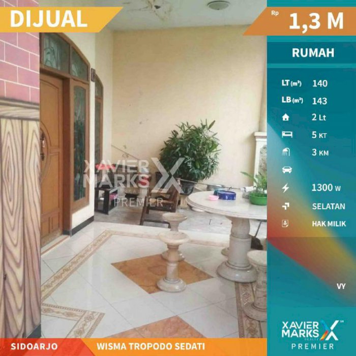 Rumah di Wisma Trapodo Sedati Sidoarjo Hunian Nyaman dan Aman