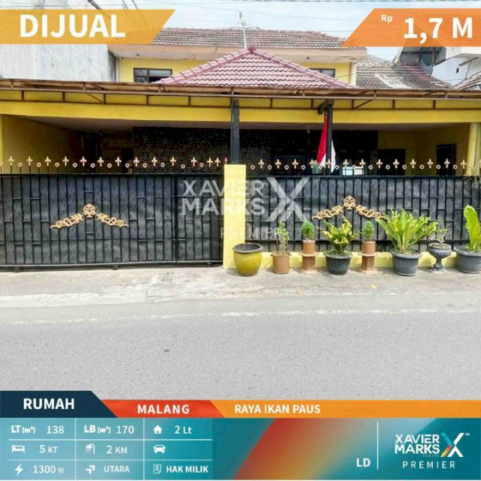 Rumah di Raya Ikan Paus Malang Hunian Nyaman dan Aman