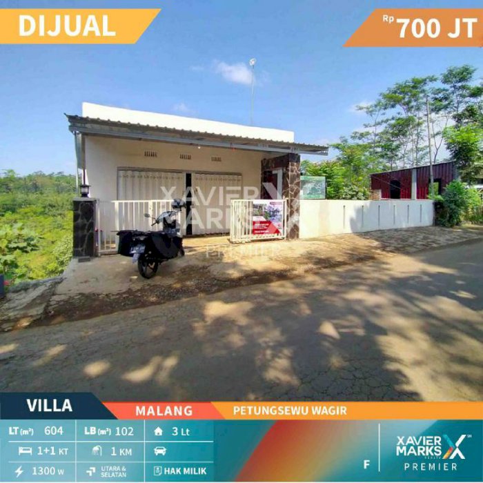 Rumah Villa di Petungsewu Wagir Malang Lokasi Strategis Cocok untuk Usaha
