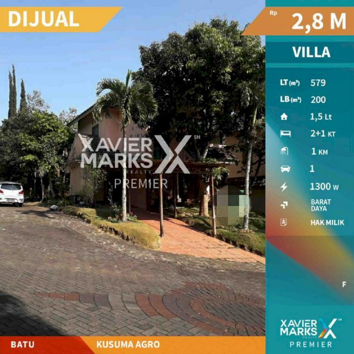 Rumah Villa di Kusuma Agro Batu Hunian Nyaman Lokasi Strategis