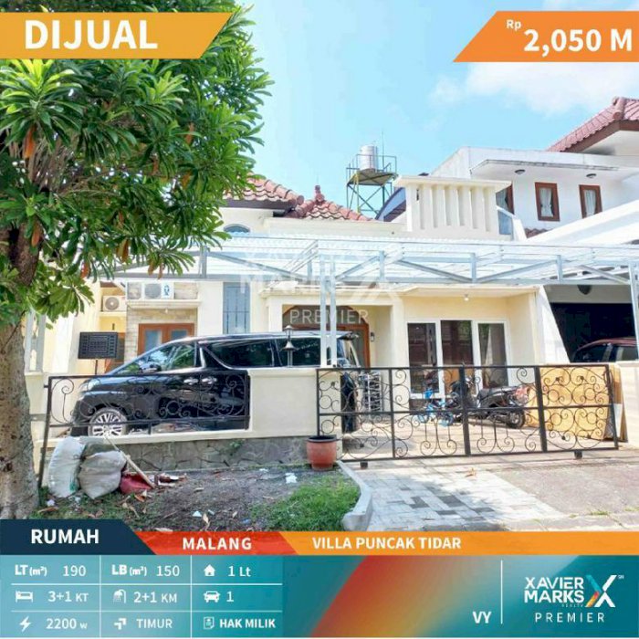 Rumah Cantik Siap Huni Villa Puncak Tidar Kota Malang