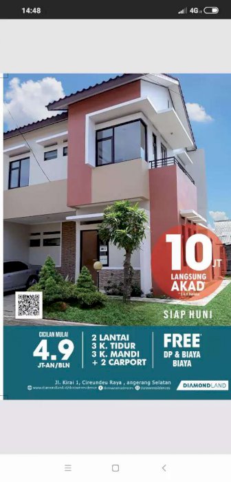 Dijual Rumah Mewah Murah DCrown residence Cirendeu Lebak Bulus Tangsel