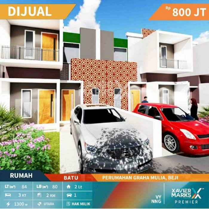 Rumah Inden di Perumahan Graha Mulia Beji Batu Kawasan Nyaman dan Aman