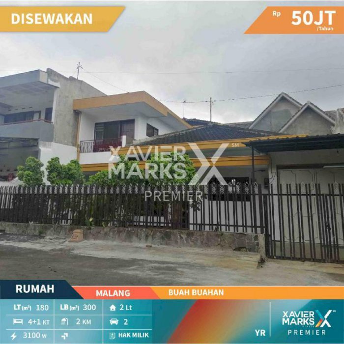Rumah Siap Huni di Jalan Buah Buahan Kota Malang