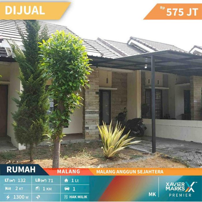 Rumah Terawat di Perum Malang Anggun Sejahtera Lawang Hunian Nyaman dan Asri