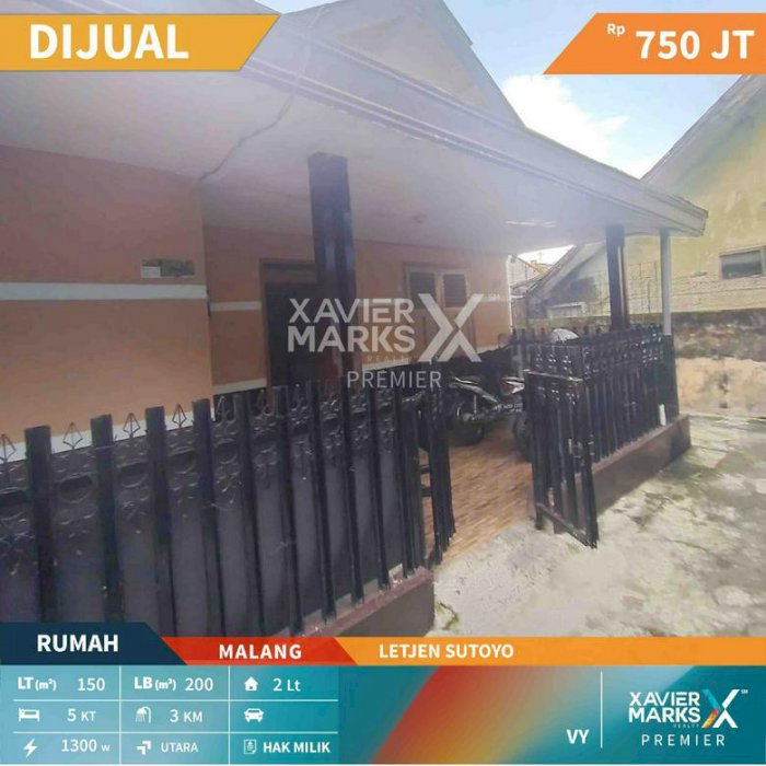 Rumah di Letjen Sutoyo Kota Malang Hunian Nyaman dan Aman