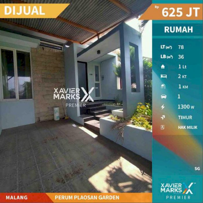 Rumah Minimalis Lokasi Strategis di Perum Plaosan Garden Kota Malang