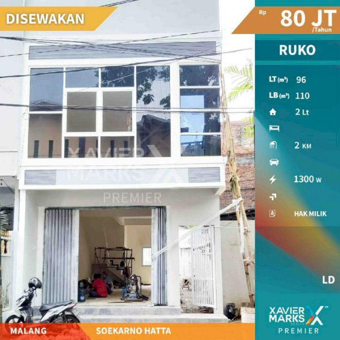 Ruko Soekarno Hatta Kota Malang Lokasi Strategis dan Cocok untuk Usaha