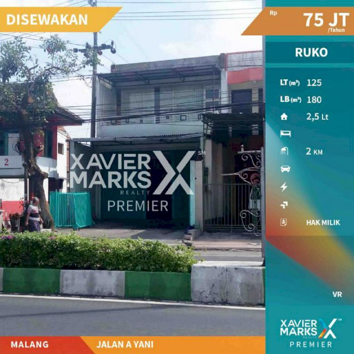 Ruko Strategis di Poros Jalan Ahmad Yani Kota Malang