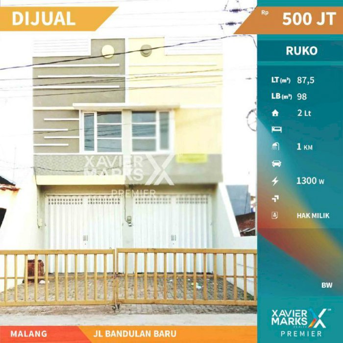 Ruko Jalan Bandulan Baru Kota Malang Lokasi Strategis