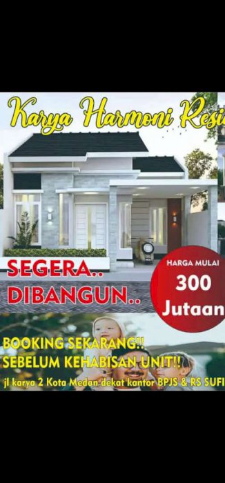Rumah Cantik di Jalan Karya Medan Barat