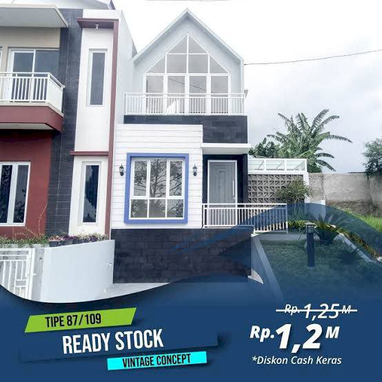 BDG04 - Rumah Syariah Tanpa Riba 2 lantai  di  Lembang (Ready Stock)