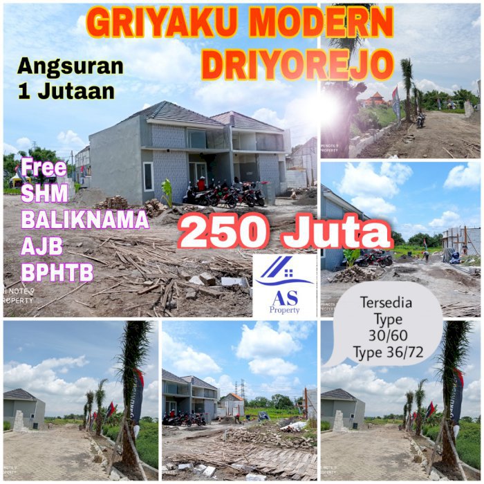 Rumah Driyorejo Dp 10 juta