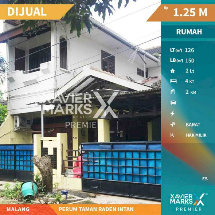 Rumah di Perum Taman Raden intan Malang Hunian Nyaman dan Asri