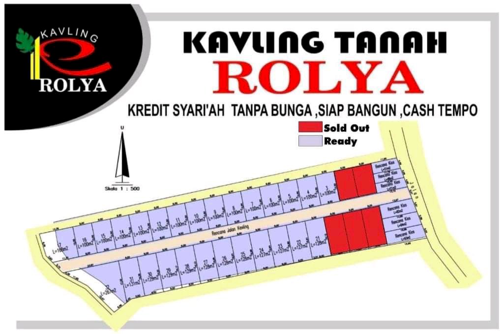 Tanah kavling  rolya