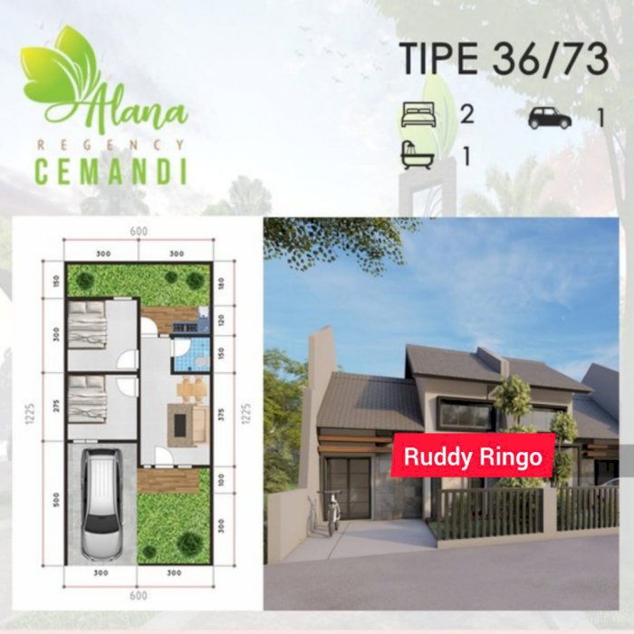 JUAL RUMAH MURAH SIDOARJO JUANDA ALANA CEMENDI