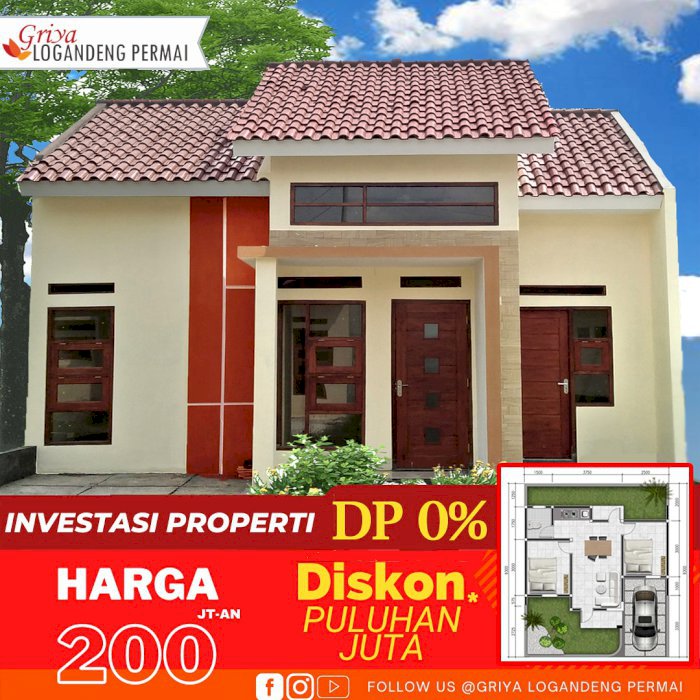 Rumah strategis investasi dikawasan wisata Gunungkidul Yogyakarta