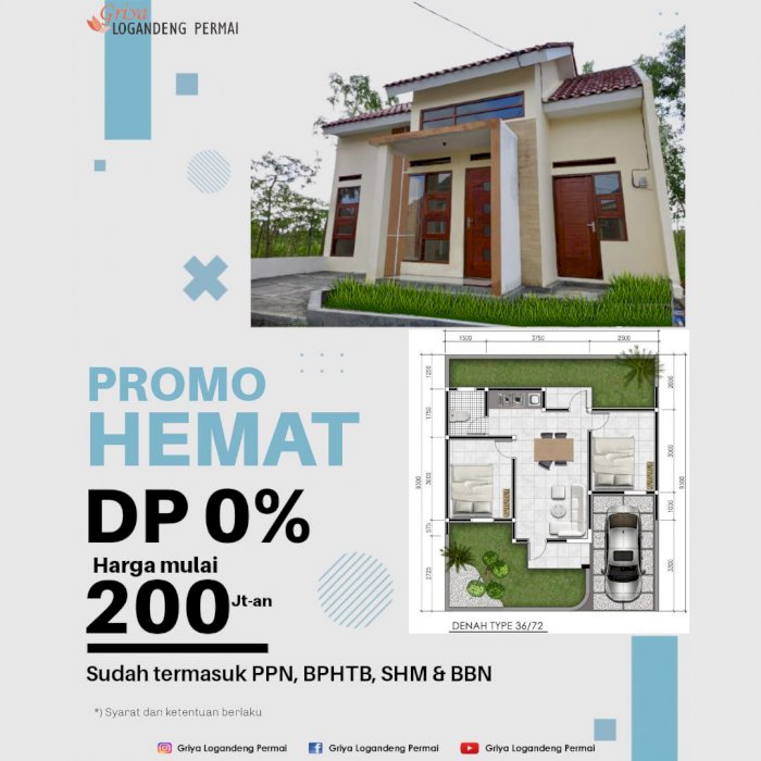 Perumahan strategis di pusat kota Wonosari Gunungkidul D.I.Yogyakarta