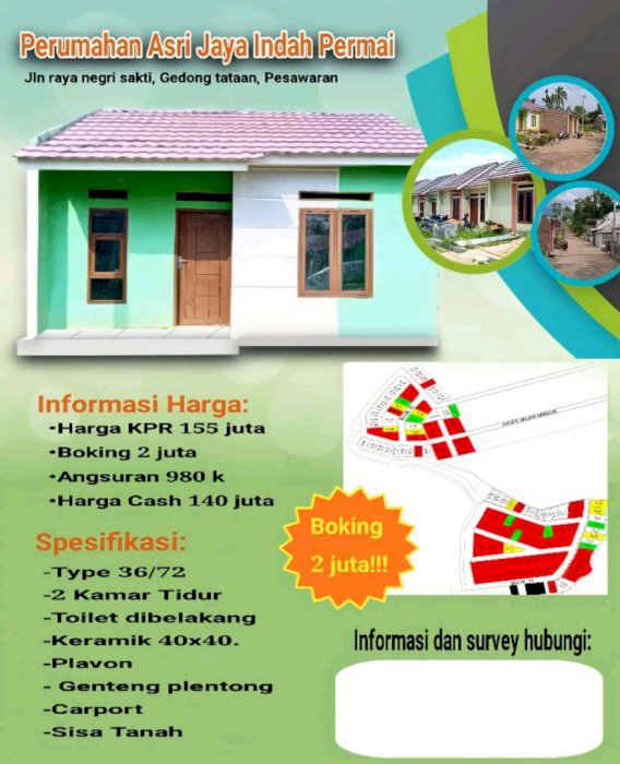 Rumah subsidi asri jaya permai