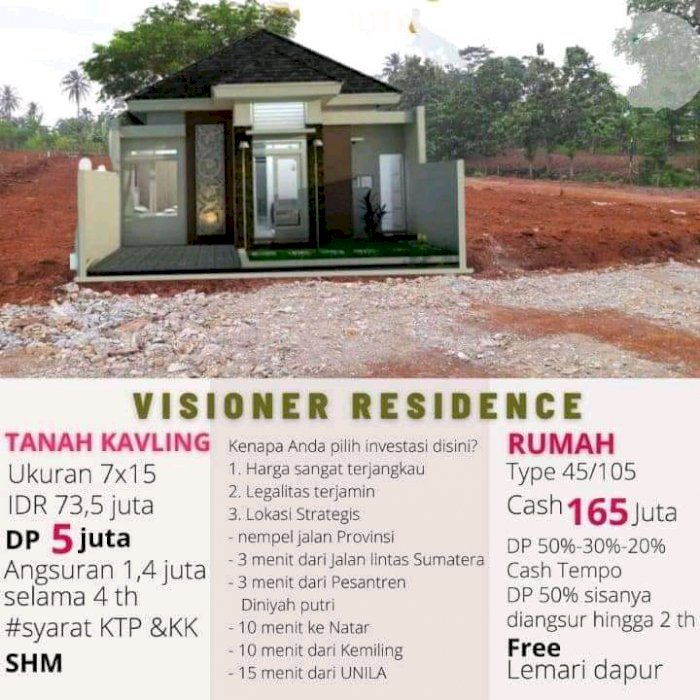 Kavling tanah visioner