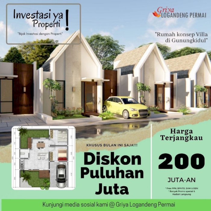 Rumah strategis di pusat kota Wonosari, Gunungkidul, D.I Yogyakarta