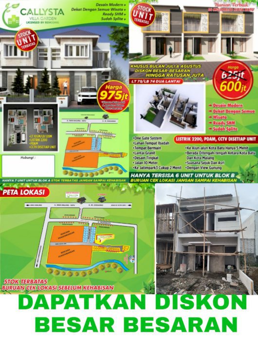 Rumah Villa di Kota Batu MURAHHHHH