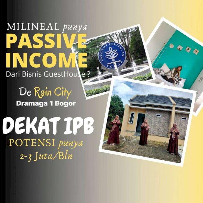 Guest house termurah dalam perumahan dosen IPB Bogor Dramaga SHM