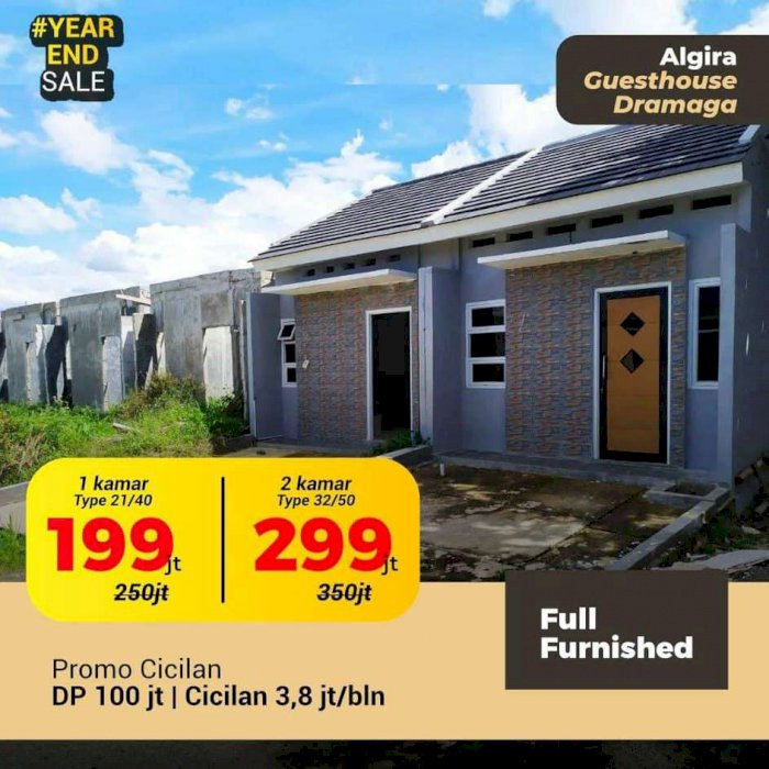 Dijual Guesthouse Tanpa Bank Dekat Kampus IPB Bogor Dramaga