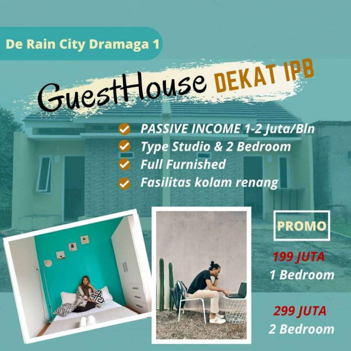 Dijual Rumah FULL FURNISHED Dekat IPB Bogor Produktif Menghasilkan