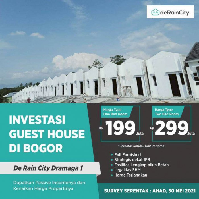 Jual Guestghouse investasi produktif Dekat Kampus IPB Dramaga Bogor