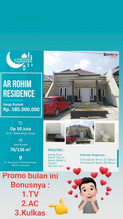 Ready Rumah Exclusive Tengah Kota Harga Murmer Kedaton