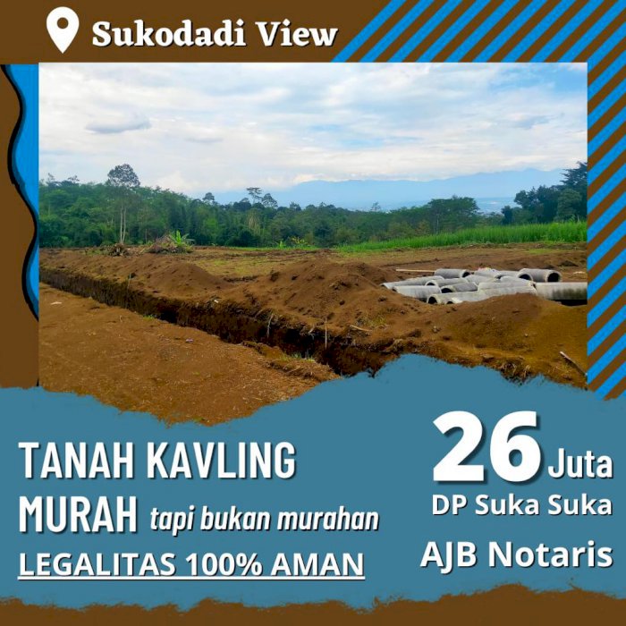 Kavling view Gunung dekat SMP 2 Wagir