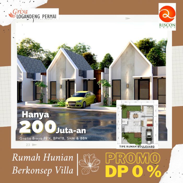 Beli rumah dari rumah promo dp 0% daerah Gunungkidul Yogyakarta