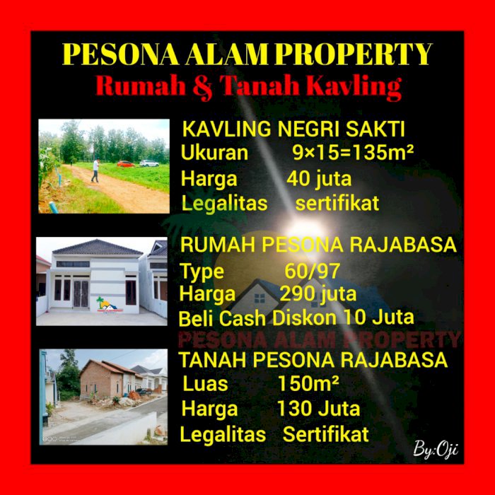 RUMAH DAN TANAH KAVLING