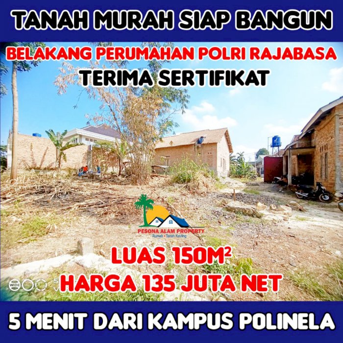 tanah mutah belakang perumahan polri rajabasa