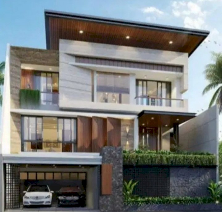New minimalis rumah di Waterfront ada kolam renang