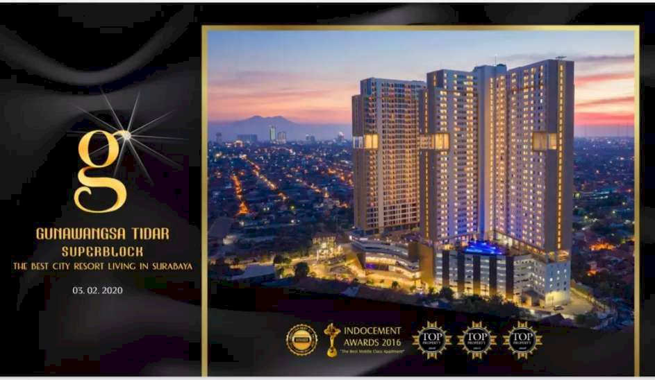 Dijual apartemen Gunawangsa tidar full furnished