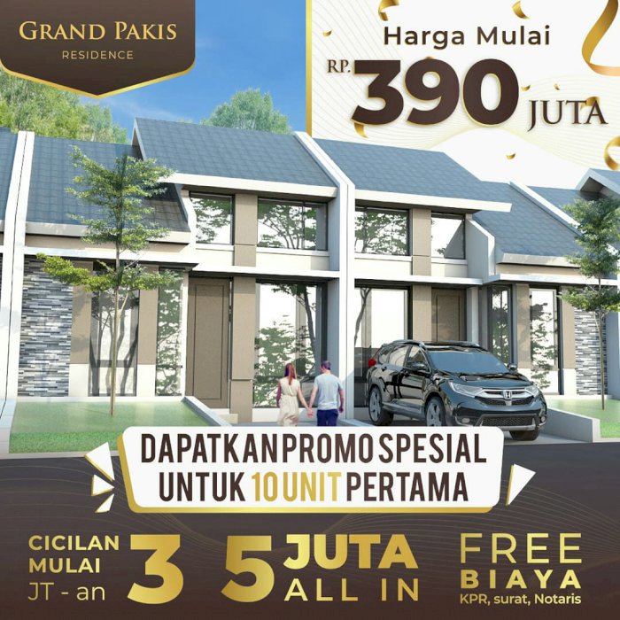 Grand Pakis Residence 3 RUmah murah type 36/60 dekat stasiun kereta rawa buntu