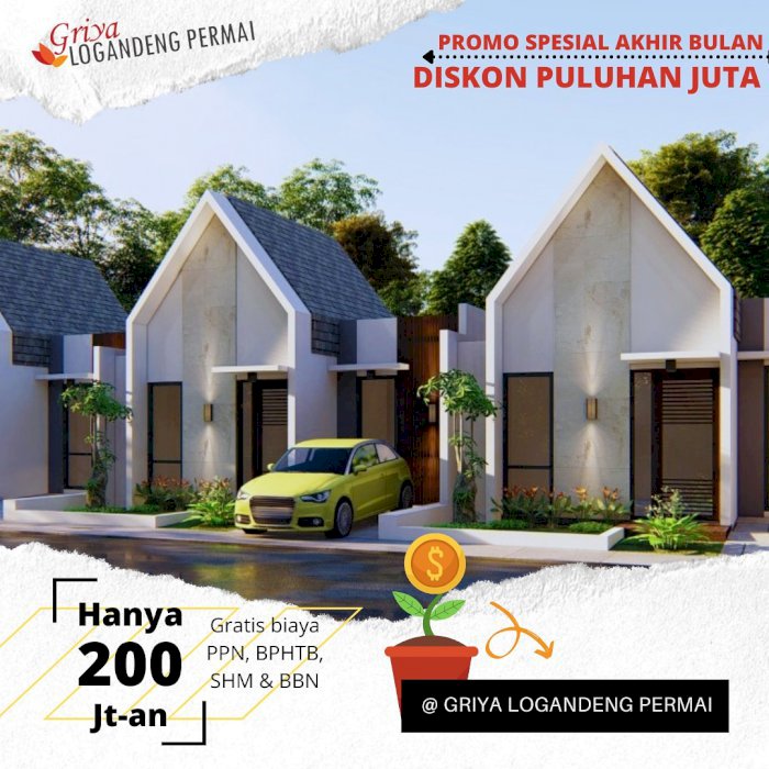 Rumah milenial harga terjangkau dekat taman budaya Gunungkidul DIY
